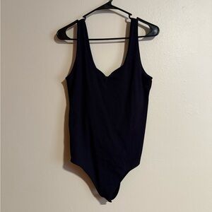 Abercrombie & Fitch Black Sweetheart Neckline Bodysuit Black Size Medium